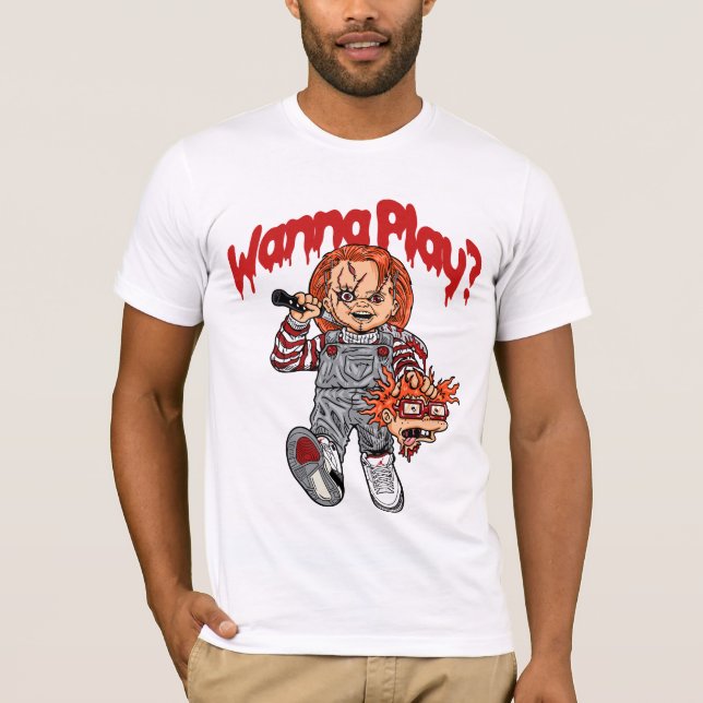 Camiseta Quer Jogar? | Chá De Espírito Horror (Frente)