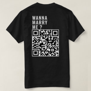 Camiseta Quer Me Casado Um Código QR Personalizado Digitali