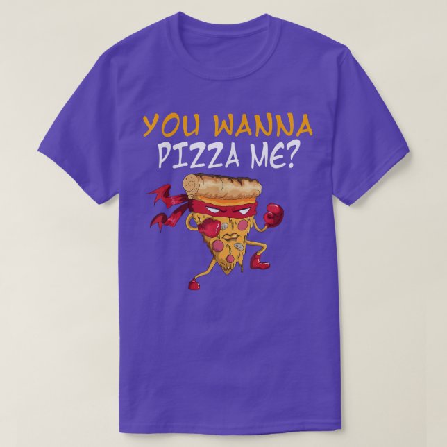 Camiseta Quer Me Fazer Uma Pizza Rápida, Karate Ninja Piz (Frente do Design)