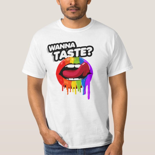 CAMISETA QUER PROVAR O ARCO-ÍRIS (Frente)