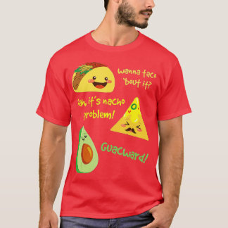 Camiseta Quer Taco, Problema Nacho! Funny Avocado F