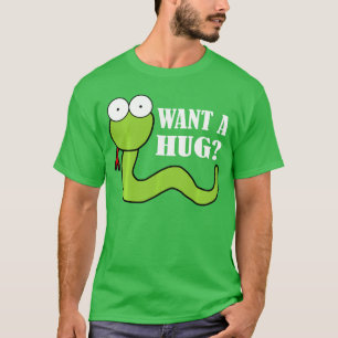 Camiseta Quer um abraço Réptil História em Quadrinhos Cobra