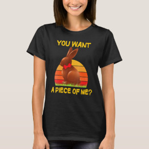 Camiseta Quer Um Pedaço Meu Coelhinho De Páscoa De Chocolat
