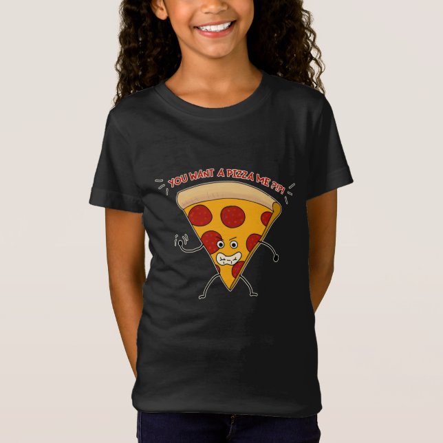 Camiseta Quer uma Pizza?!? (Frente)