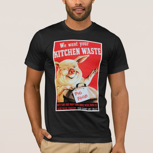 Camiseta Queremos Seu Desperdício De Cozinha (Frente)