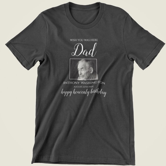 Camiseta Queria que estivesse aqui | Memorial Fotográfico d (Criador carregado)