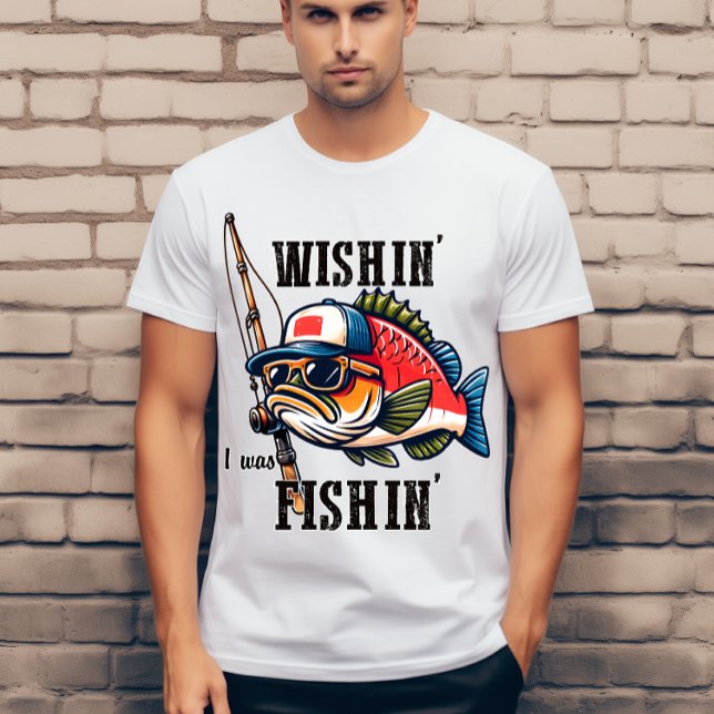 Camiseta Queria que eu fosse pescador (Criador carregado)