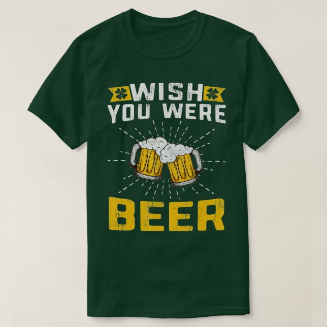 Camiseta Queria que você fosse Design de cerveja para Rua (Frente do Design)
