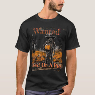 Camiseta Queria Um Morto Ou Uma Torta. Halloween Pumpkin Sm