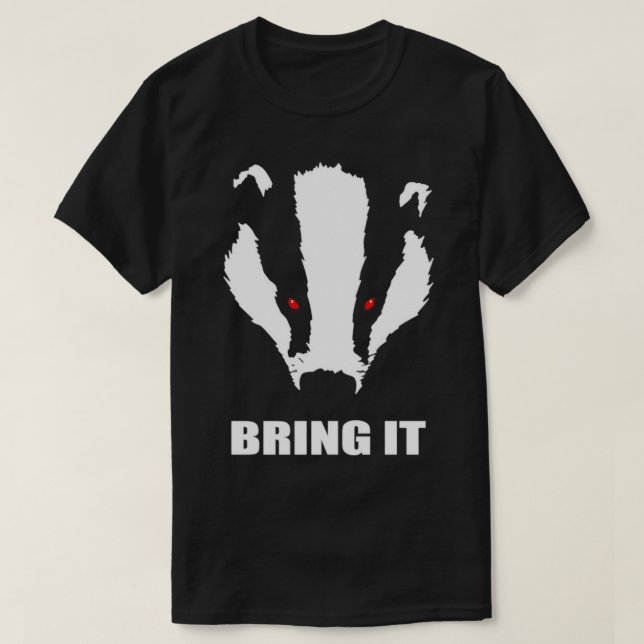 Camiseta Querida Badger Traga (Frente do Design)