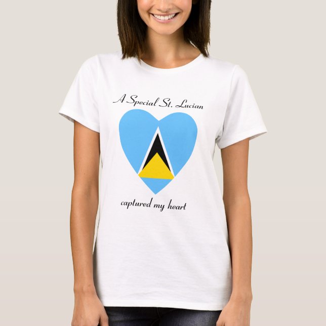 Camiseta Querida Bandeira de Santa Lúcia (Frente)