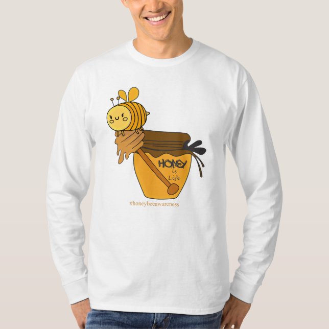 Camiseta Querida Bee Jar de Verdadeira Doçura - 20 de abril (Frente)