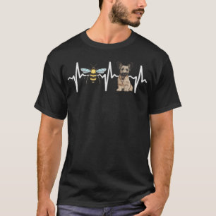Camiseta Querida Bee Skye Terrier Heartbeat Dog Lover