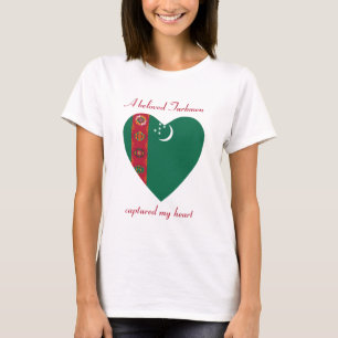 Camiseta Querida com a Bandeira do Turcomenistão