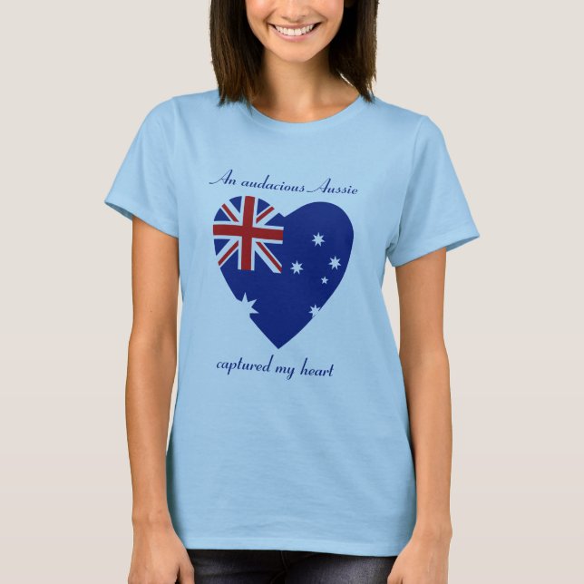 Camiseta Querida da Bandeira da Austrália (Frente)