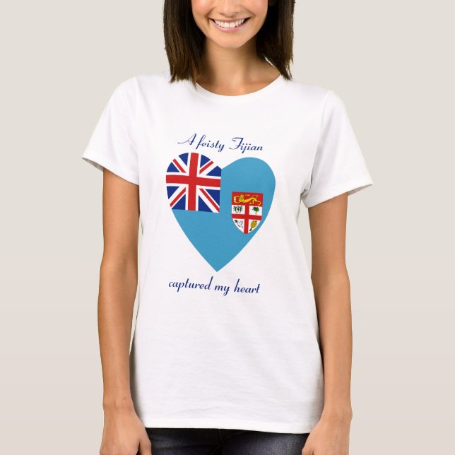 Camiseta Querida da Bandeira de Fiji (Frente)