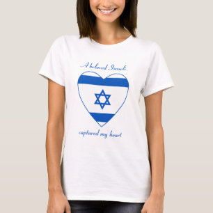 Camiseta Querida da Bandeira de Israel