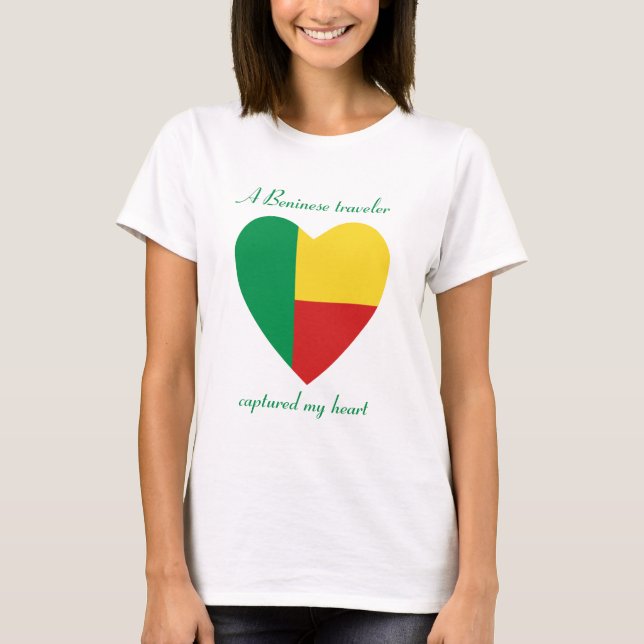 Camiseta Querida da Bandeira do Benim (Frente)