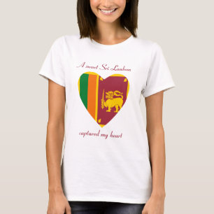Camiseta Querida da Bandeira do Sri Lanka