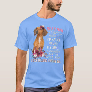 Camiseta Querida mãe Cachorro Cachorro Proprietário Feliz D