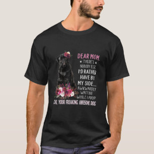 Camiseta Querida Mãe de Pug Feliz Dia das Mães