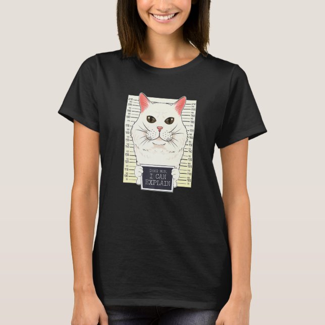 Camiseta Querida Mãe, Posso Explicar Que A Gata De Angora T (Frente)