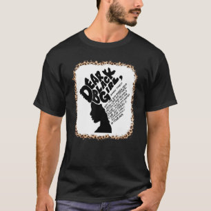 Camiseta Querida Menina Negra Afro-Africana História Negra