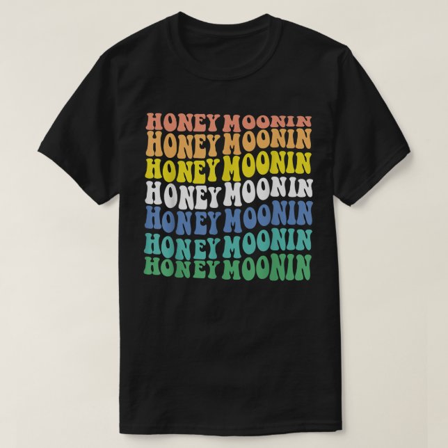 Camiseta Querida Moonin Diversão Lua De Mel Noiva E Grove H (Frente do Design)