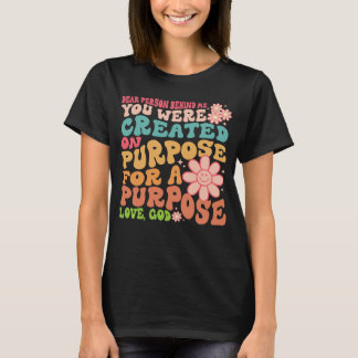 Camiseta Querida Pessoa Atrás de Mim Bondade Cristã e Posti