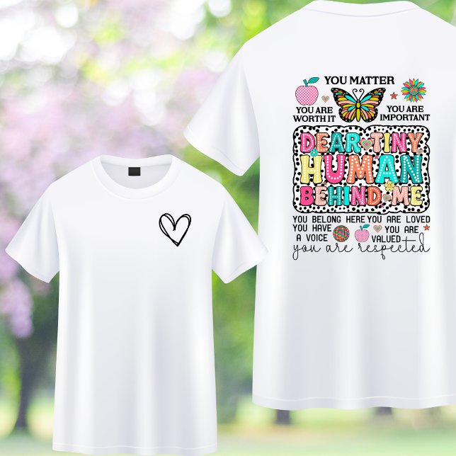 Camiseta Querida Tiny Humana Atrás De Mim Tshirt (Criador carregado)