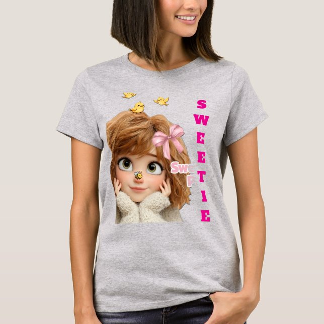 Camiseta Querida Torta de Gengibre - Bochechas Lindas G (Frente)