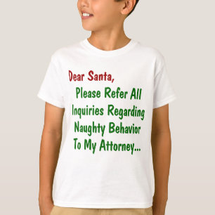 Camiseta Querido Advogado do Papai Noel - Carta de Natal Di