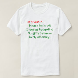 Camiseta Querido Advogado Papai Noel - Carta de Natal Diver