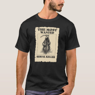 Camiseta Querido Assassino Serial. Poster Antigo Humor da G