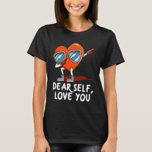 Camiseta Querido Eu Te Amo Cardíaco Humor Anti-Namorados