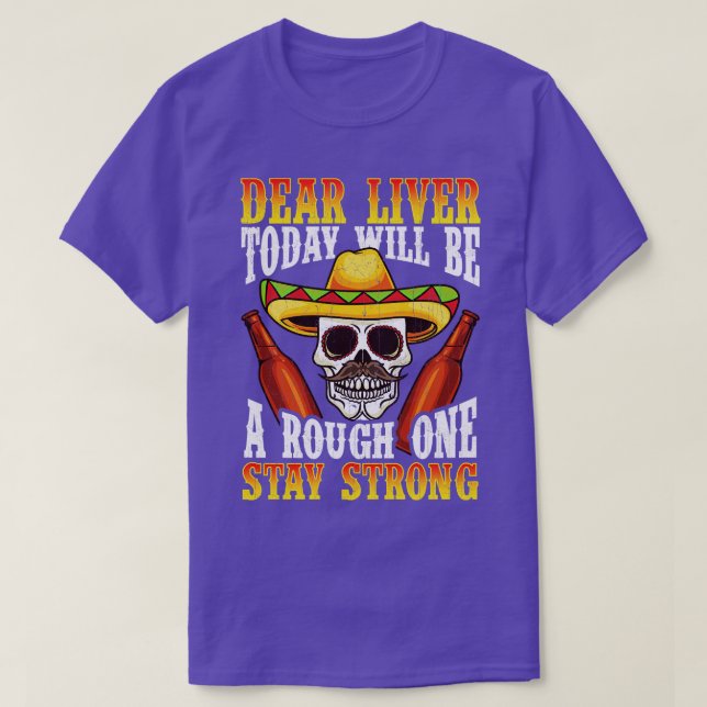 Camiseta Querido Fígado Hoje Vai Ser Difícil (Frente do Design)