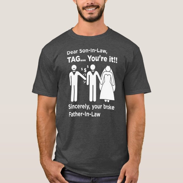 Camiseta Querido Filho De Direito Pai Do Casamento De Pai D (Frente)