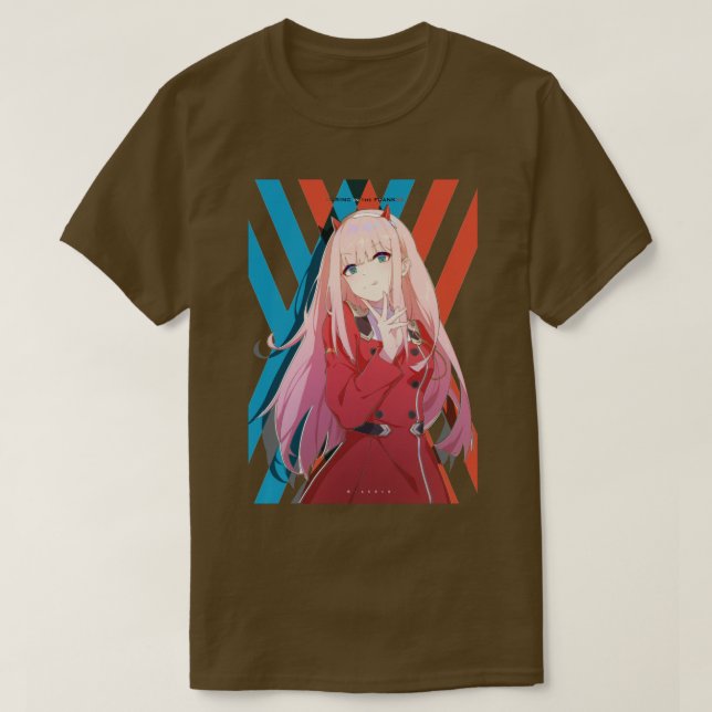 Camiseta Querido no anime Franxx (Frente do Design)