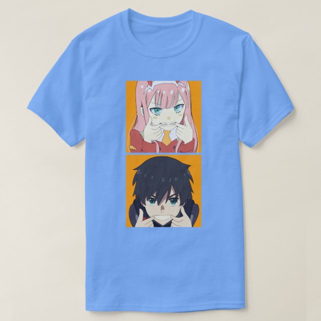 Camiseta querido no frenxx Zero Two and Hiro (Frente do Design)