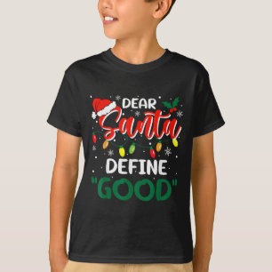 Camiseta Querido Papai Noel Defina Bom Natal Família Corres