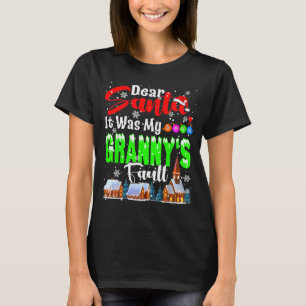 Camiseta Querido Papai Noel Foi Culpa Da Minha Avó Papai No