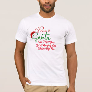 Camiseta Querido Papai Noel Lista Travessa   Camis