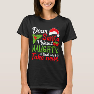 Camiseta Querido Papai Noel Não Fui Travesso Aquilo Era Fak