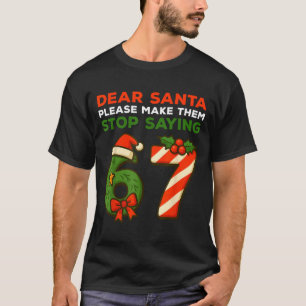 Camiseta Querido Papai Noel Por Favor Faça Eles Parar de Di