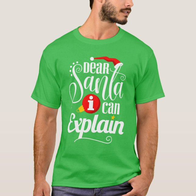 Camiseta Querido Papai Noel Posso Explicar (Frente)