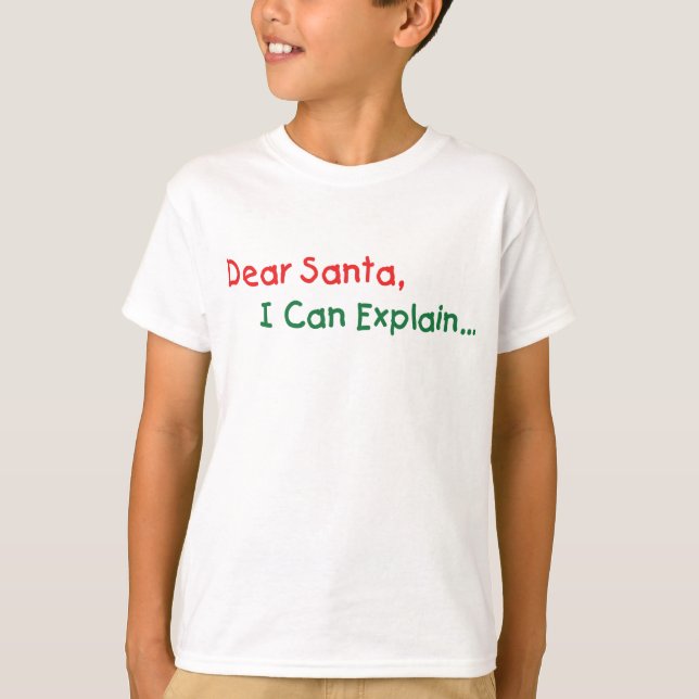 Camiseta Querido Papai Noel, Posso Explicar - Carta Diverti (Frente)
