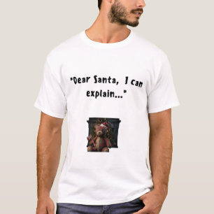 Camiseta Querido Papai Noel Posso Explicar Piadista Terror