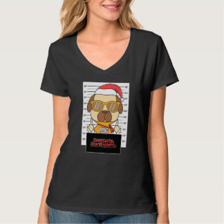 Camiseta Querido Papai Noel Posso Explicar Pug Criminoso Na