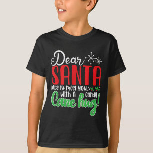 Camiseta Querido Papai Noel Prazer Em Conhecer Você Um Abra