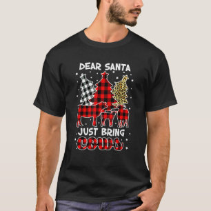 Camiseta Querido Papai Noel Traga Vacas Natal Búfalo